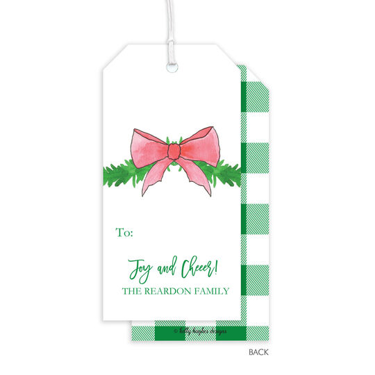 Holiday Check Large Hanging Gift Tags